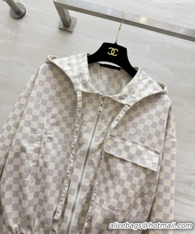 Cheap Wholesale Louis Vuitton Damier Jacket LV092901 White 2026