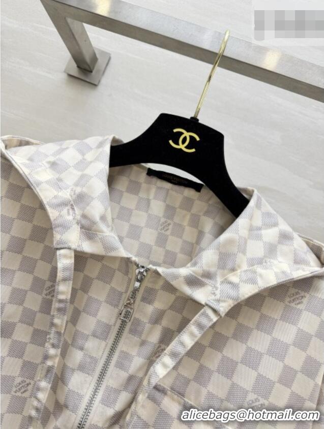 Cheap Wholesale Louis Vuitton Damier Jacket LV092901 White 2026