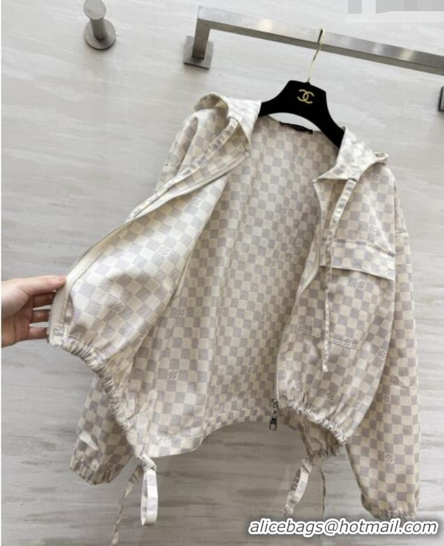 Cheap Wholesale Louis Vuitton Damier Jacket LV092901 White 2026