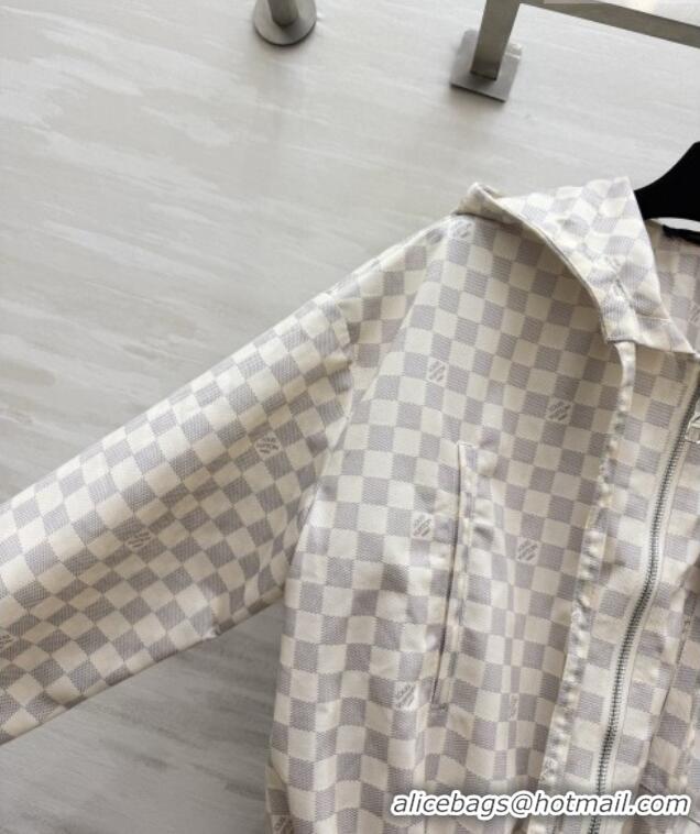 Cheap Wholesale Louis Vuitton Damier Jacket LV092901 White 2026