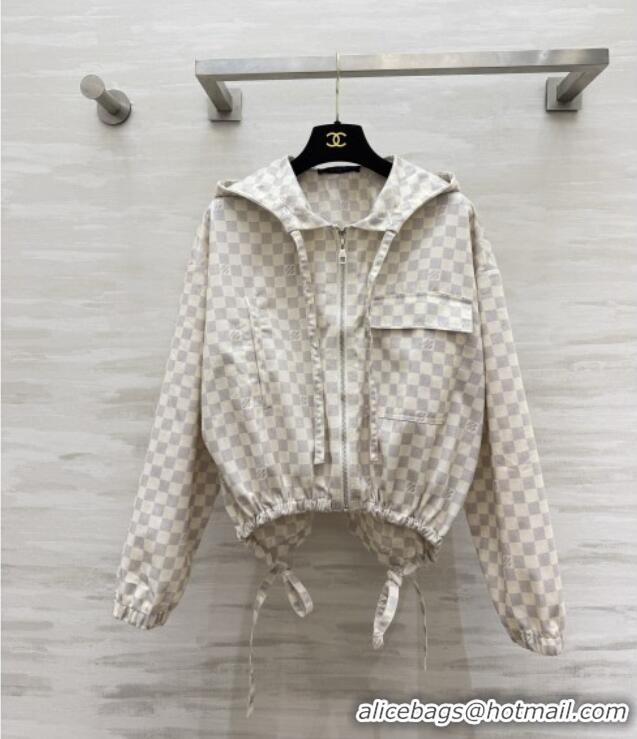 Cheap Wholesale Louis Vuitton Damier Jacket LV092901 White 2026