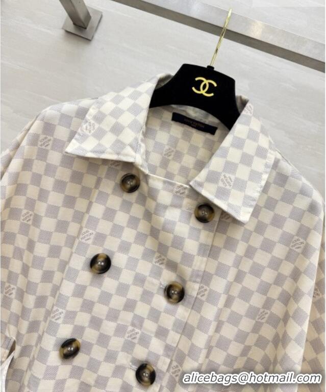 Spot Bulk Louis Vuitton Damier Coat LV092902 White 2026