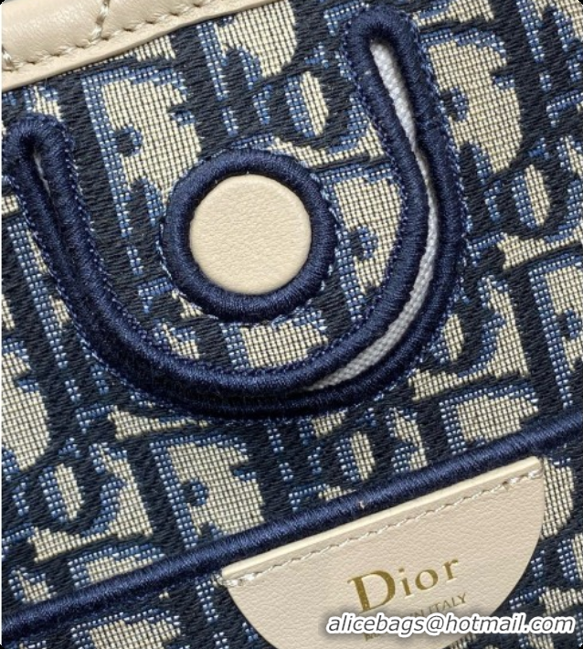 Most Popular Dior Qixi Small Dior Promenade Shopping Bag in Vanilla Flat Cannage Calfskin D090334 Beige 2026