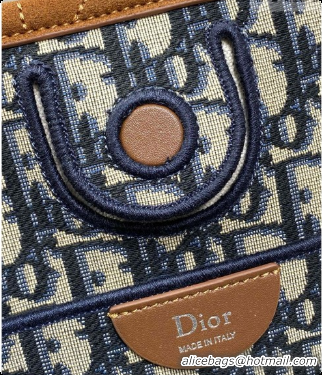 New Design Dior Qixi Small Dior Promenade Shopping Bag in Vanilla Flat Cannage Suede D090336 Brown 2026