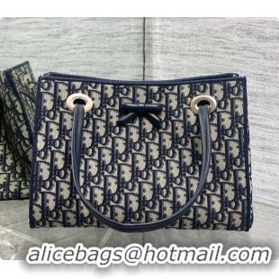 Trendy Design Dior Small Dior Promenade Shopping Bag in Blue Dior Oblique Jacquard D090340 2026