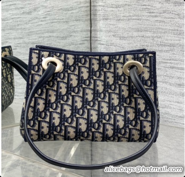 Trendy Design Dior Small Dior Promenade Shopping Bag in Blue Dior Oblique Jacquard D090340 2026