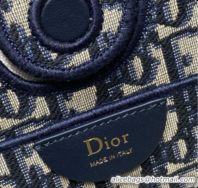Trendy Design Dior Small Dior Promenade Shopping Bag in Blue Dior Oblique Jacquard D090340 2026