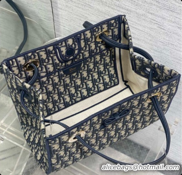 Trendy Design Dior Small Dior Promenade Shopping Bag in Blue Dior Oblique Jacquard D090340 2026