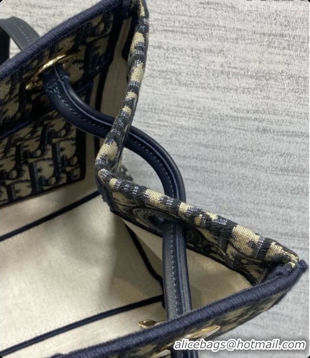 Trendy Design Dior Small Dior Promenade Shopping Bag in Blue Dior Oblique Jacquard D090340 2026