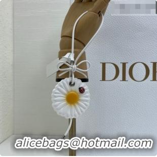 Good Product Dior Daisy Bag Charm in Yellow and White Calfskin D090342 2026