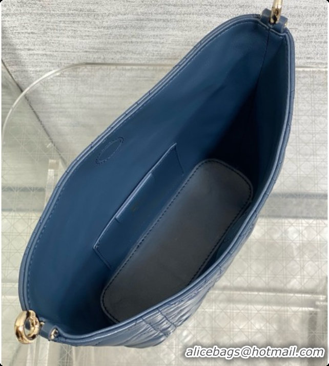 Pretty Style Dior Mini Dior Toujours Hobo Bag in Cannage Lambskin D090370 Navy Blue 2026