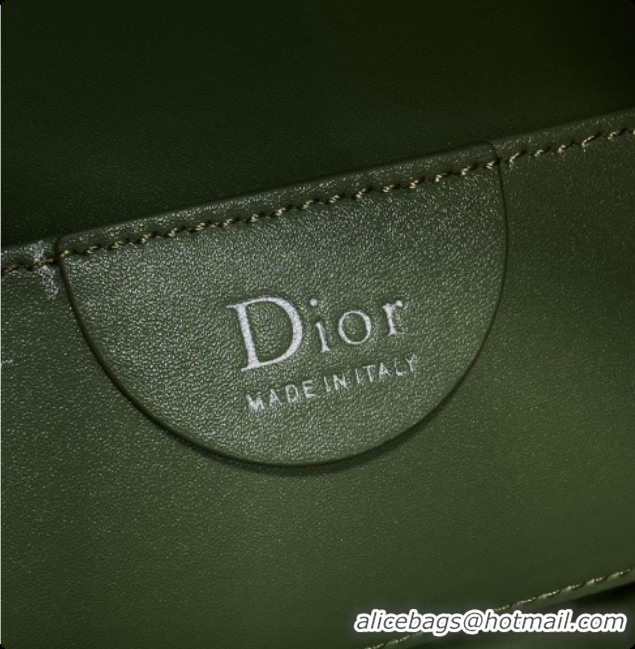 Cheap Price Dior Mini Dior Toujours Hobo Bag in Cannage Suede D090356 Green 2026