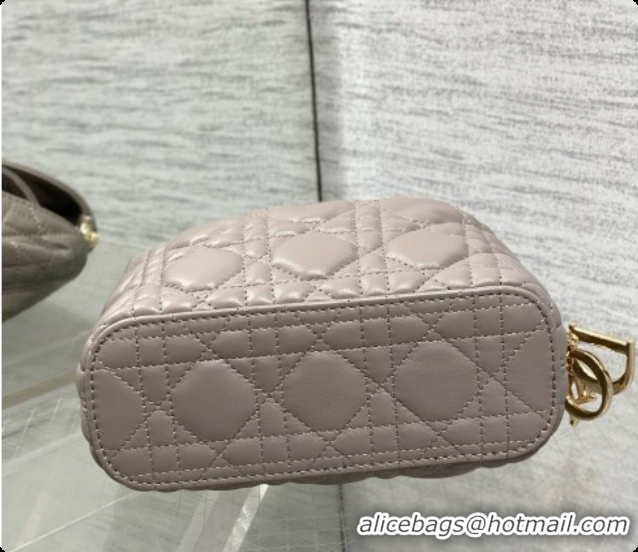 Unique Style Dior Mini Dior Toujours Hobo Bag in Cannage Lambskin D090360 Grey 2026