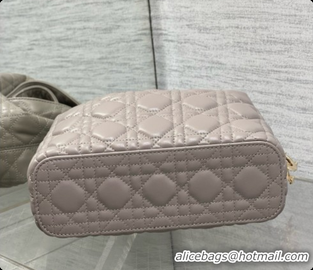 Best Price Dior Small Dior Toujours Hobo Bag in Cannage Lambskin D090361 Grey 2026