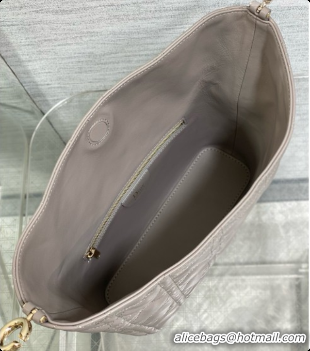 Best Price Dior Small Dior Toujours Hobo Bag in Cannage Lambskin D090361 Grey 2026