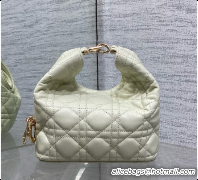 Most Popular Dior Mini Dior Toujours Hobo Bag in Cannage Lambskin D090364 Light Green 2026