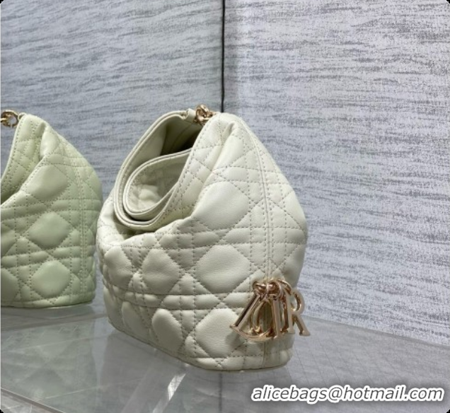 Most Popular Dior Mini Dior Toujours Hobo Bag in Cannage Lambskin D090364 Light Green 2026