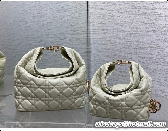 Most Popular Dior Mini Dior Toujours Hobo Bag in Cannage Lambskin D090364 Light Green 2026
