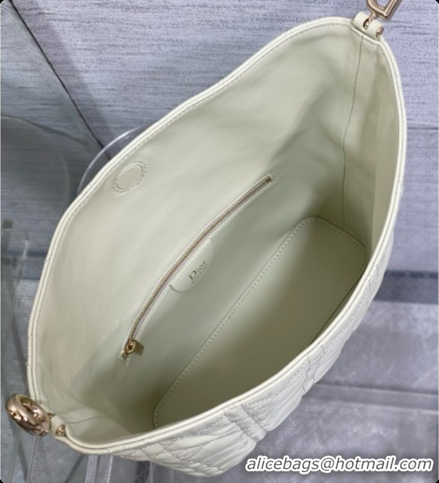 Purchase Dior Small Dior Toujours Hobo Bag in Cannage Lambskin D090365 Light Green 2026