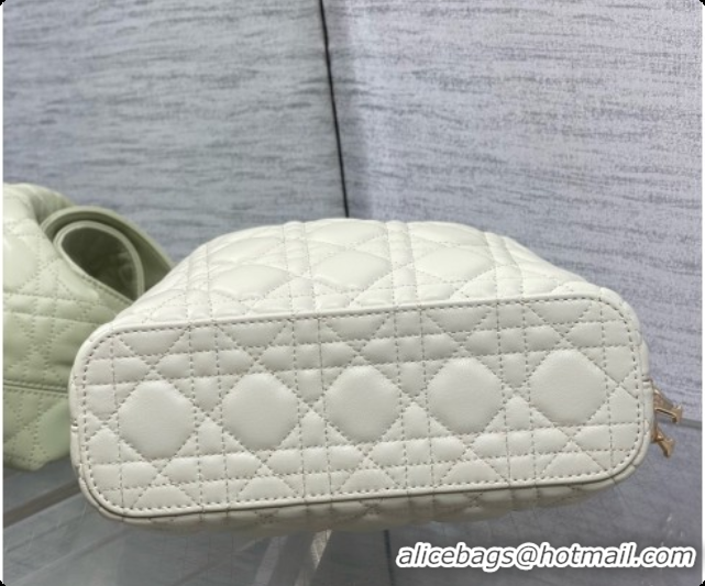 Purchase Dior Small Dior Toujours Hobo Bag in Cannage Lambskin D090365 Light Green 2026