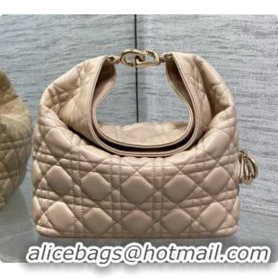 Discount Fashion Dior Small Dior Toujours Hobo Bag in Cannage Lambskin D090367 Beige 2026