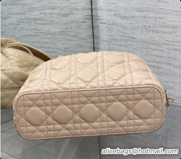 Discount Fashion Dior Small Dior Toujours Hobo Bag in Cannage Lambskin D090367 Beige 2026