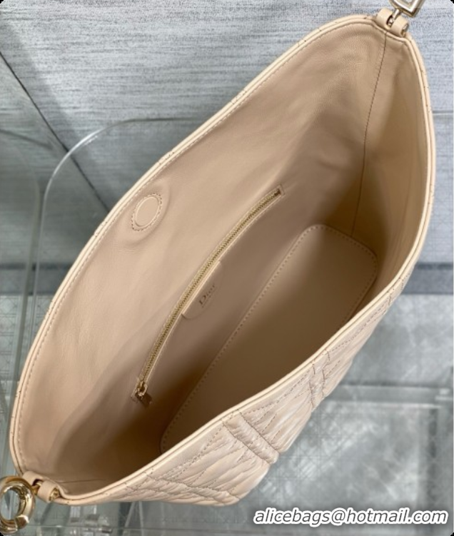 Discount Fashion Dior Small Dior Toujours Hobo Bag in Cannage Lambskin D090367 Beige 2026