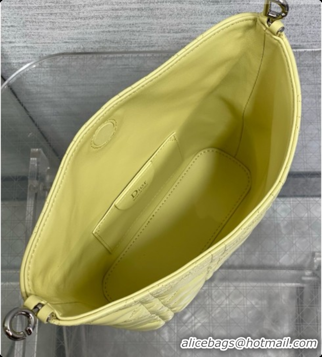 Perfect Dior Mini Dior Toujours Hobo Bag in Cannage Lambskin D090368 Yellow 2026