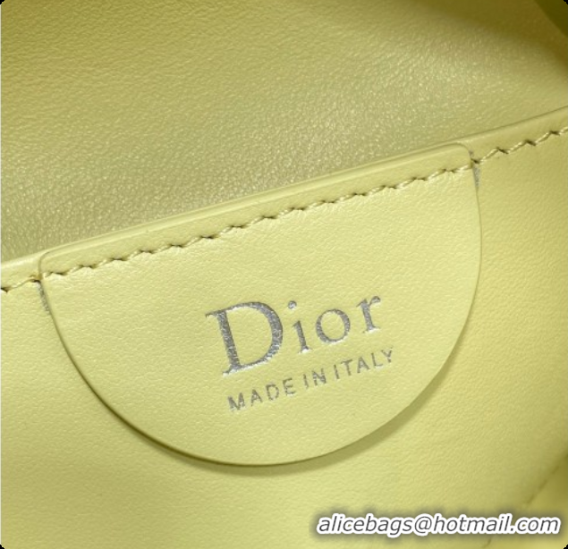 Perfect Dior Mini Dior Toujours Hobo Bag in Cannage Lambskin D090368 Yellow 2026