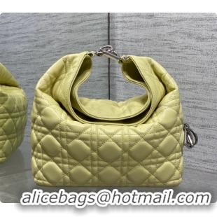 Perfect Dior Small Dior Toujours Hobo Bag in Cannage Lambskin D090369 Yellow 2026