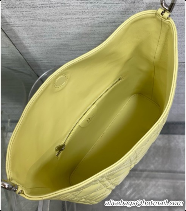 Perfect Dior Small Dior Toujours Hobo Bag in Cannage Lambskin D090369 Yellow 2026