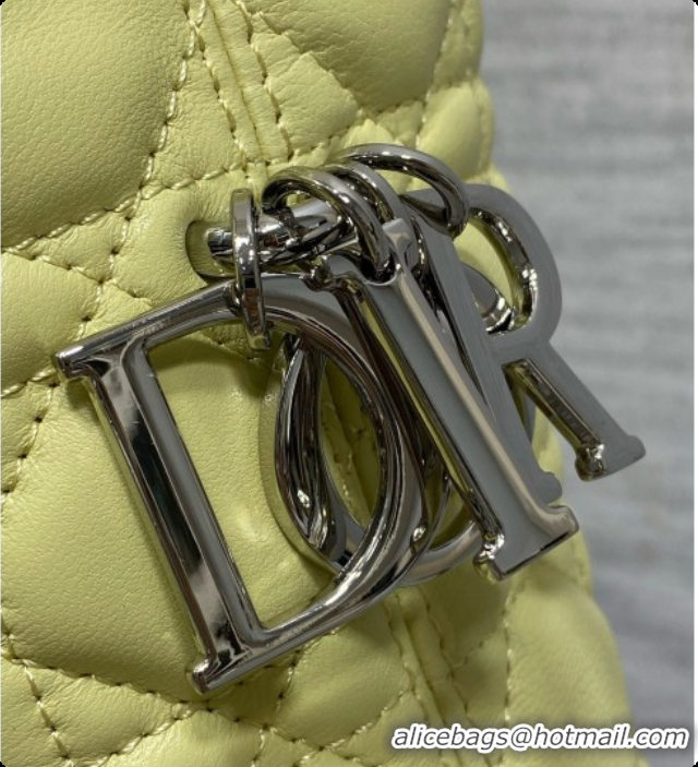 Perfect Dior Small Dior Toujours Hobo Bag in Cannage Lambskin D090369 Yellow 2026
