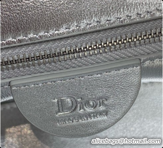 Buy Luxury Dior Small Dior Toujours Hobo Bag in Cannage Lambskin D090374 Silver 2026