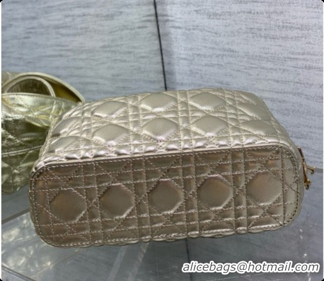 Sophisticated Dior Small Dior Toujours Hobo Bag in Cannage Lambskin D090378 Yellow Gold 2026