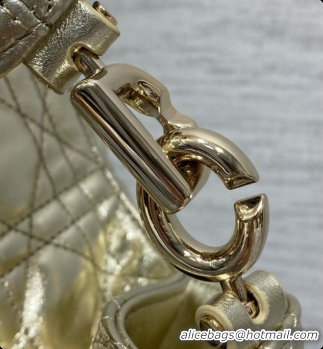 Sophisticated Dior Small Dior Toujours Hobo Bag in Cannage Lambskin D090378 Yellow Gold 2026