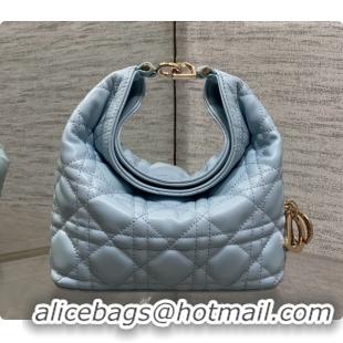 Low Cost Dior Mini Dior Toujours Hobo Bag in Cannage Lambskin D090385 Space Blue 2026