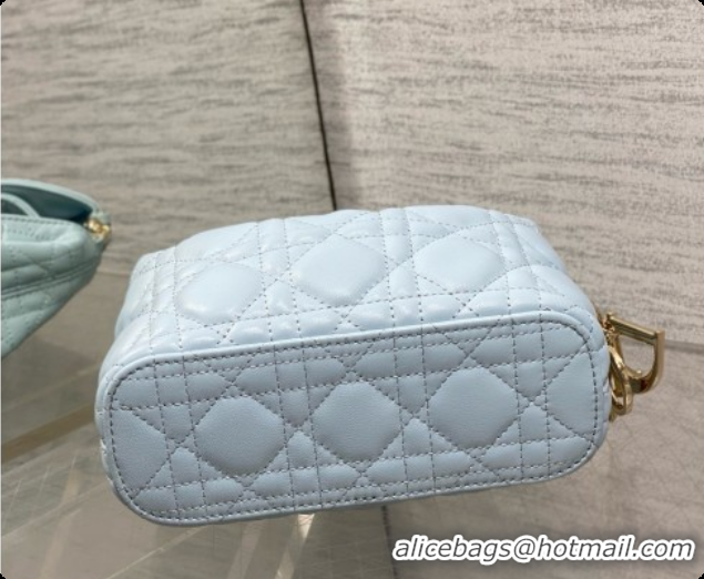 Low Cost Dior Mini Dior Toujours Hobo Bag in Cannage Lambskin D090385 Space Blue 2026