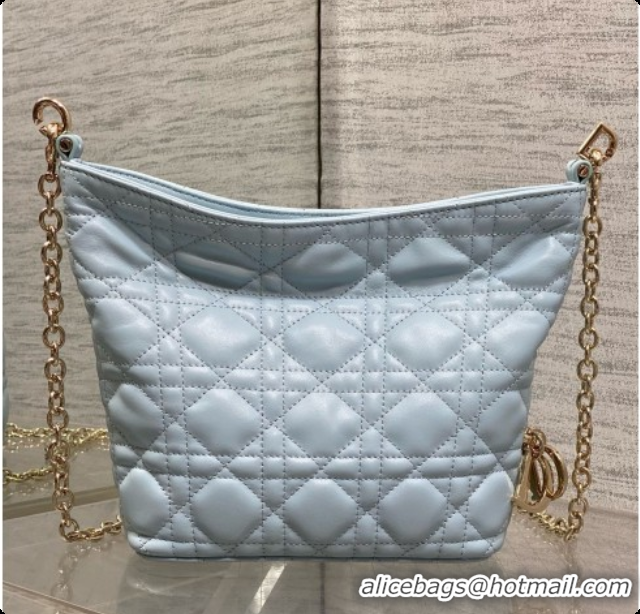 Low Cost Dior Mini Dior Toujours Hobo Bag in Cannage Lambskin D090385 Space Blue 2026