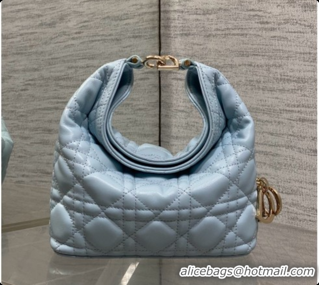 Low Cost Dior Mini Dior Toujours Hobo Bag in Cannage Lambskin D090385 Space Blue 2026