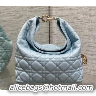 Duplicate Dior Small Dior Toujours Hobo Bag in Cannage Lambskin D090386 Space Blue 2026