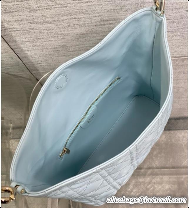 Duplicate Dior Small Dior Toujours Hobo Bag in Cannage Lambskin D090386 Space Blue 2026