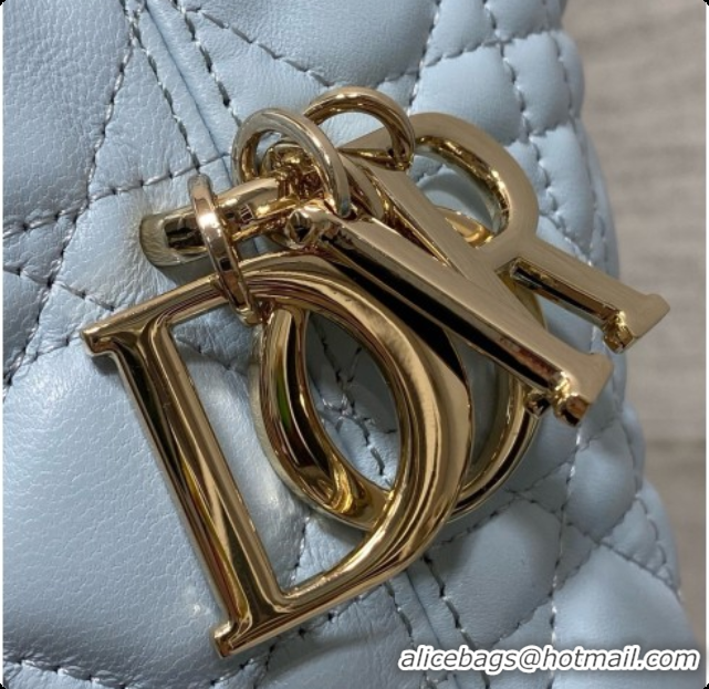 Duplicate Dior Small Dior Toujours Hobo Bag in Cannage Lambskin D090386 Space Blue 2026