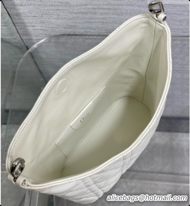 Most Popular Dior Mini Dior Toujours Hobo Bag in Cannage Lambskin D090387 White 2026