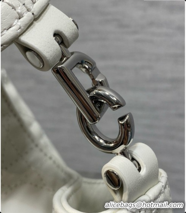Most Popular Dior Mini Dior Toujours Hobo Bag in Cannage Lambskin D090387 White 2026