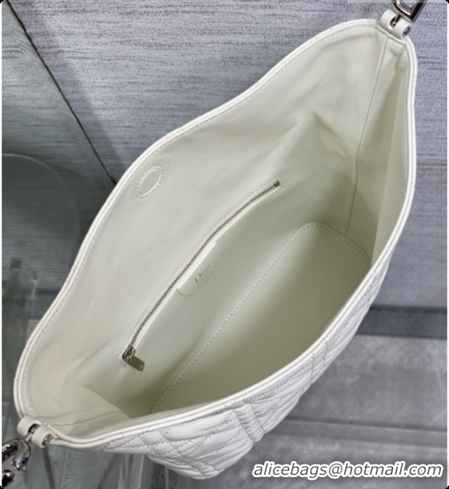 Discount Dior Small Dior Toujours Hobo Bag in Cannage Lambskin D090388 White 2026