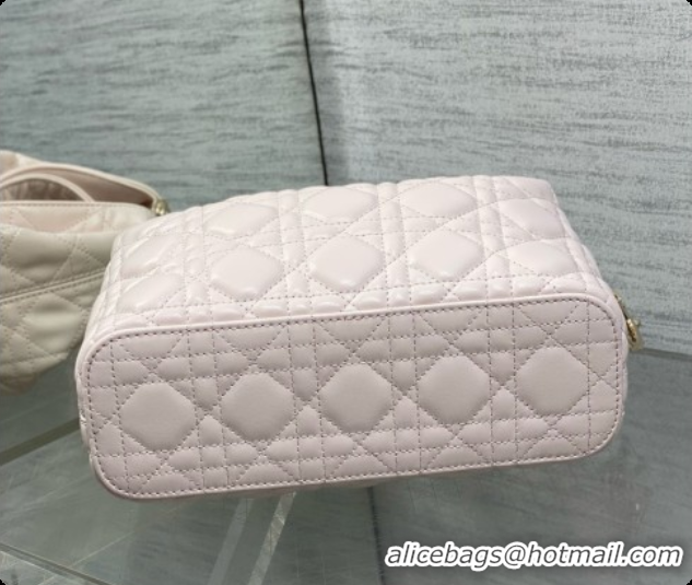 Original Cheap Dior Small Dior Toujours Hobo Bag in Cannage Lambskin D090390 Sakur Pink 2026