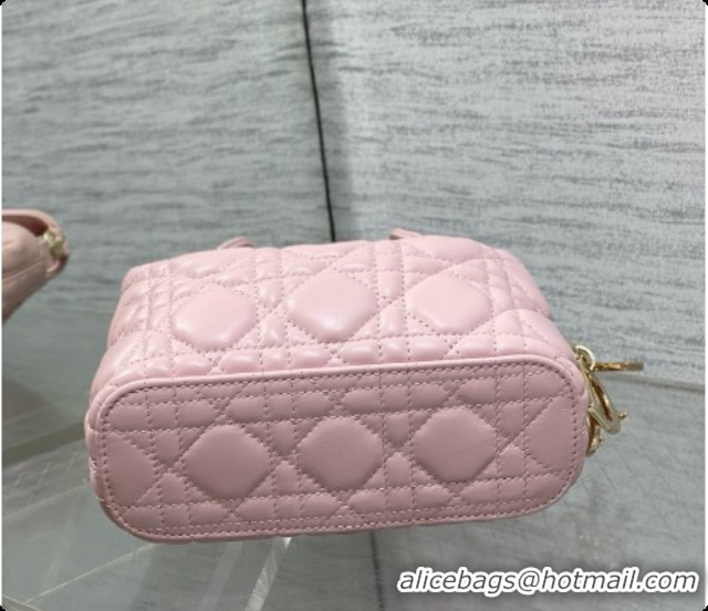 Funny Dior Mini Dior Toujours Hobo Bag in Cannage Lambskin D090391 Soft Pink 2026