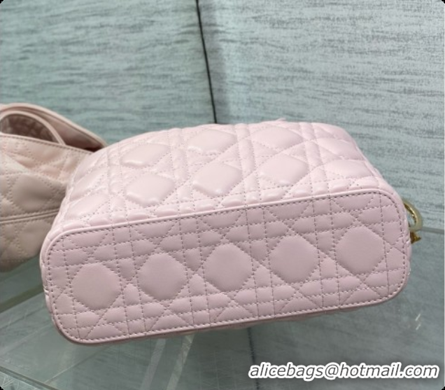 Cheap Dior Small Dior Toujours Hobo Bag in Cannage Lambskin D090392 Soft Pink 2026