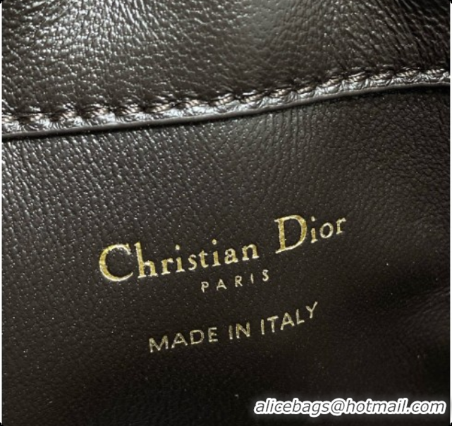 New Design Dior Medium Lady Dior Bag in Weave Lambskin D090393 Blue 2026 