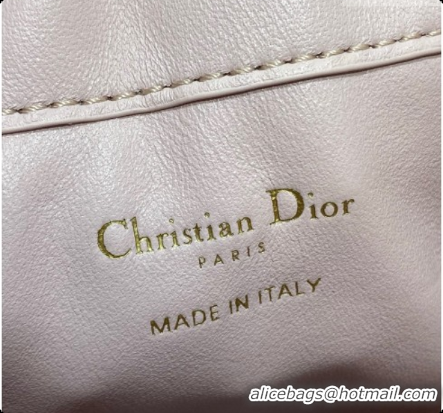 Best Quality Dior Medium Lady Dior Bag in Weave Lambskin D090394 Pink 2026 
